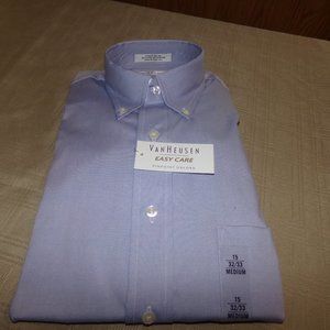 Van Heusen Pinpoint Oxford Long Sleeved Shirt, 15